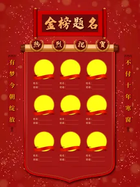 金榜题名好消息公司喜报中奖喜报喜讯