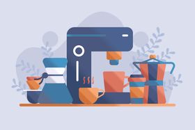 日常生活用品咖啡机与洗护