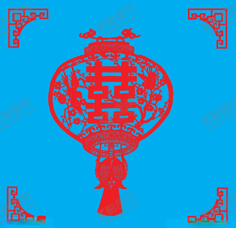 编号：77868203271410178250【酷图网】源文件下载-灯笼剪纸