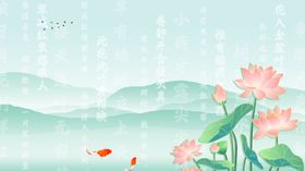 夏季荷花背景屏保