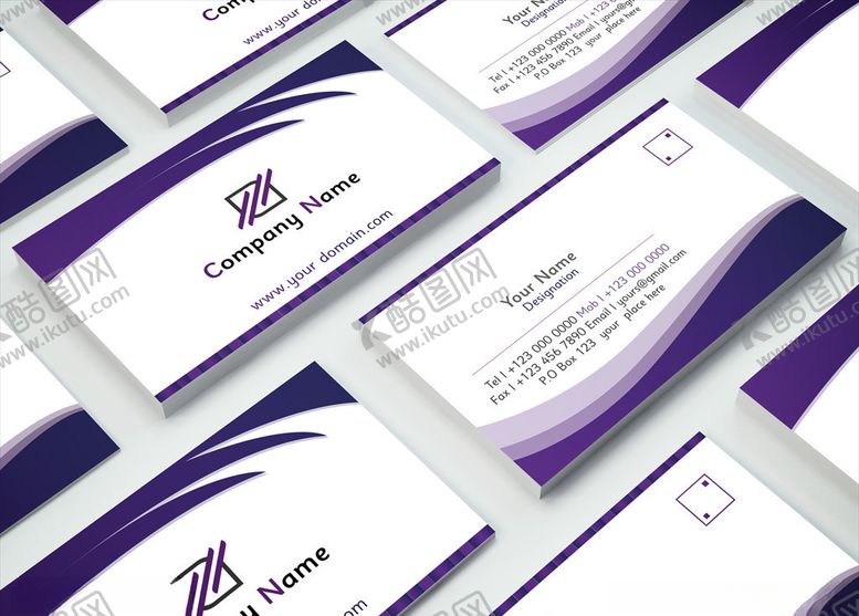 编号：56320309292343279901【酷图网】源文件下载-矢量名片模板