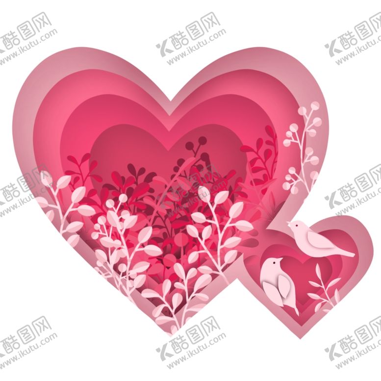编号：94115510081826268327【酷图网】源文件下载-七夕海报心形桃心素材情人节