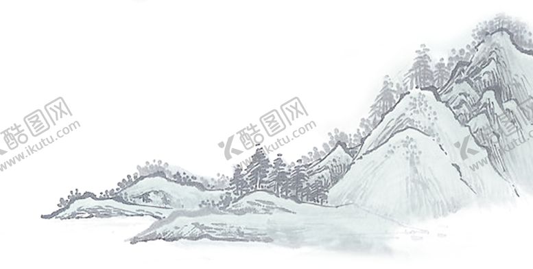 编号：21294709280643036435【酷图网】源文件下载-中国风山水水墨画