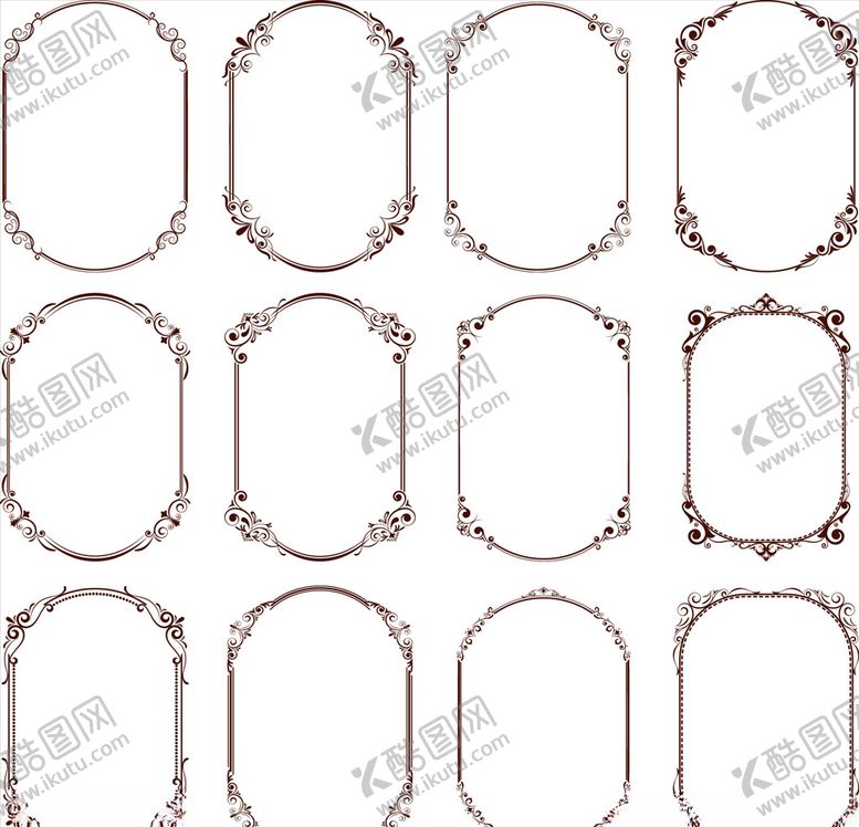 编号：92940410081114098556【酷图网】源文件下载-欧式边框花边