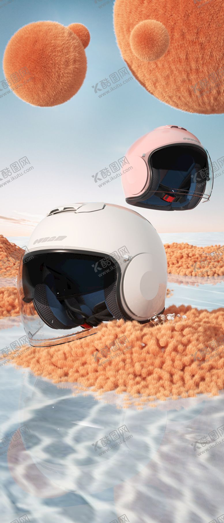 编号：59843609270551121684【酷图网】源文件下载-头盔海报产品展示
