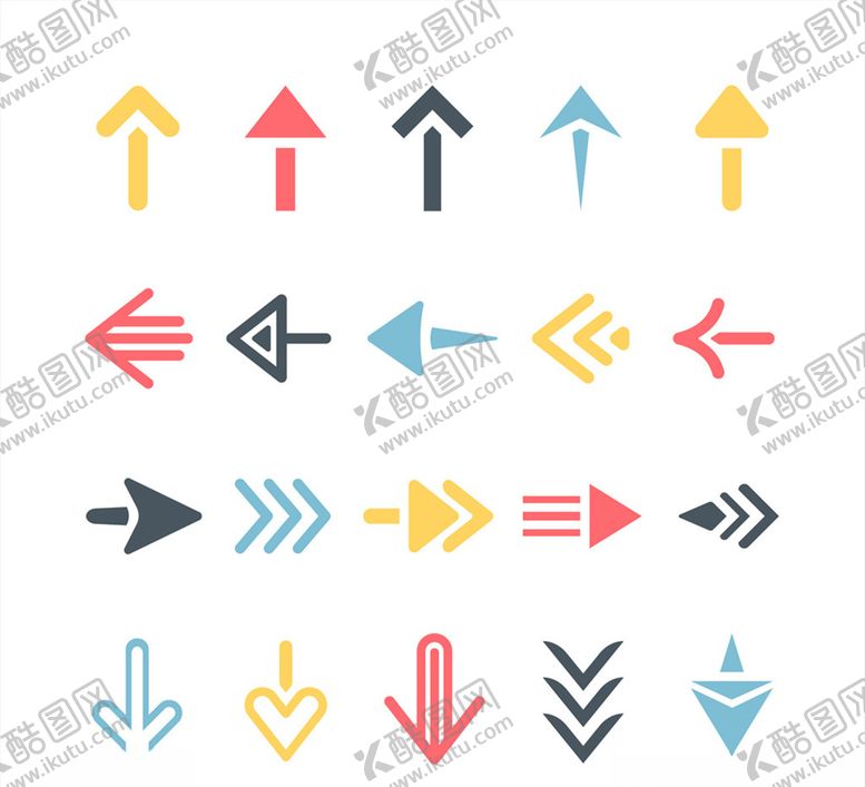 编号：64145509102359036340【酷图网】源文件下载-创意箭头图标设计矢量素材