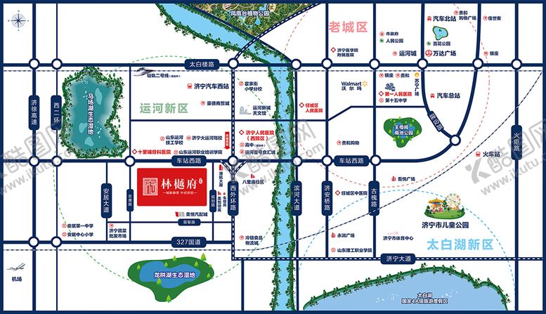 编号：90013311210448116534【酷图网】源文件下载-区位图 地产区位图