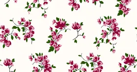 碎花印手绘小
