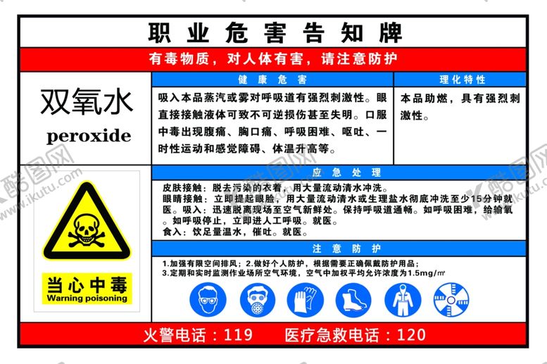 编号：22638006180210351215【酷图网】源文件下载-职业危害告知牌