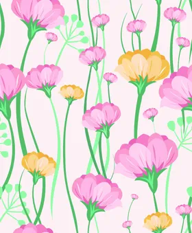 手绘花设计碎小