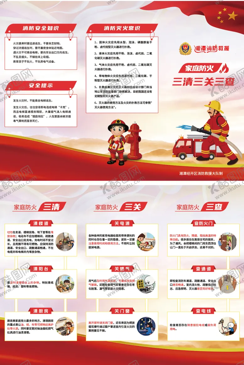 编号：25354612162132175196【酷图网】源文件下载-家庭防火折页