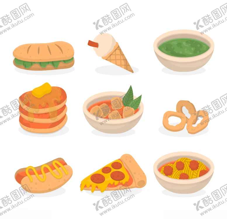 编号：66563806291102029788【酷图网】源文件下载-矢量厨房蔬菜食物素材