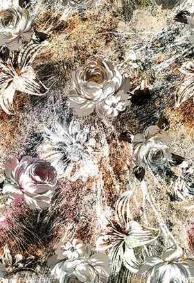 数码印花混色底混色豹纹花