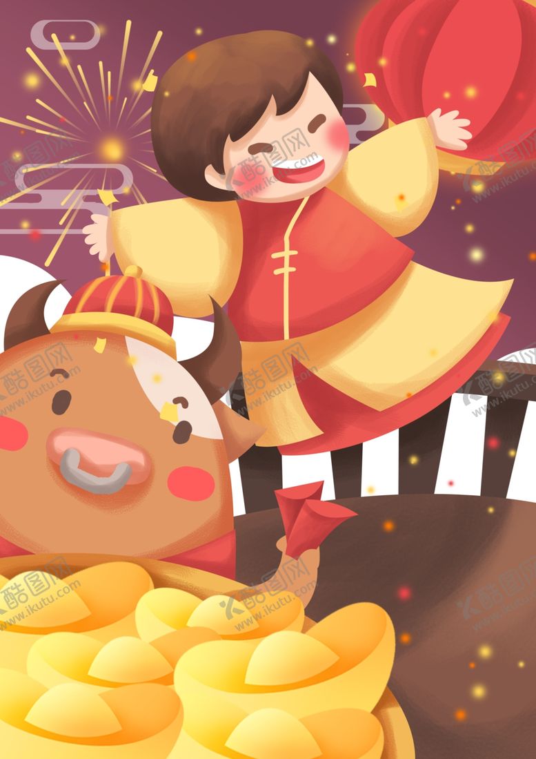 编号：44511604300113231853【酷图网】源文件下载-春节喜庆女孩