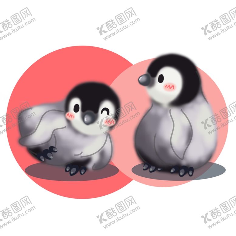 编号：79180704300525255450【酷图网】源文件下载-可爱企鹅插画