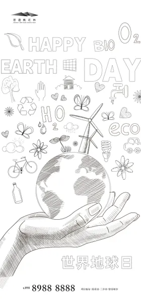 世界地球日海报
