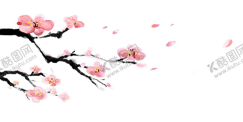 编号：83081605100116487097【酷图网】源文件下载-中国风水墨梅