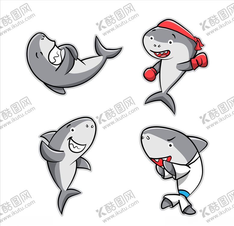 编号：16233609131538177119【酷图网】源文件下载-鲨鱼插画