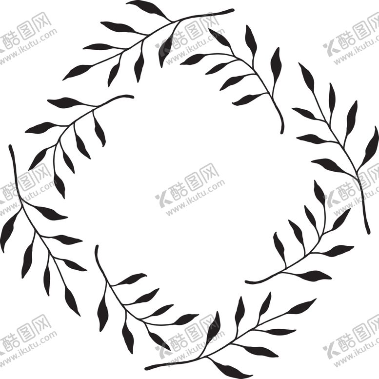 编号：47108404170242059322【酷图网】源文件下载-手绘森系边框
