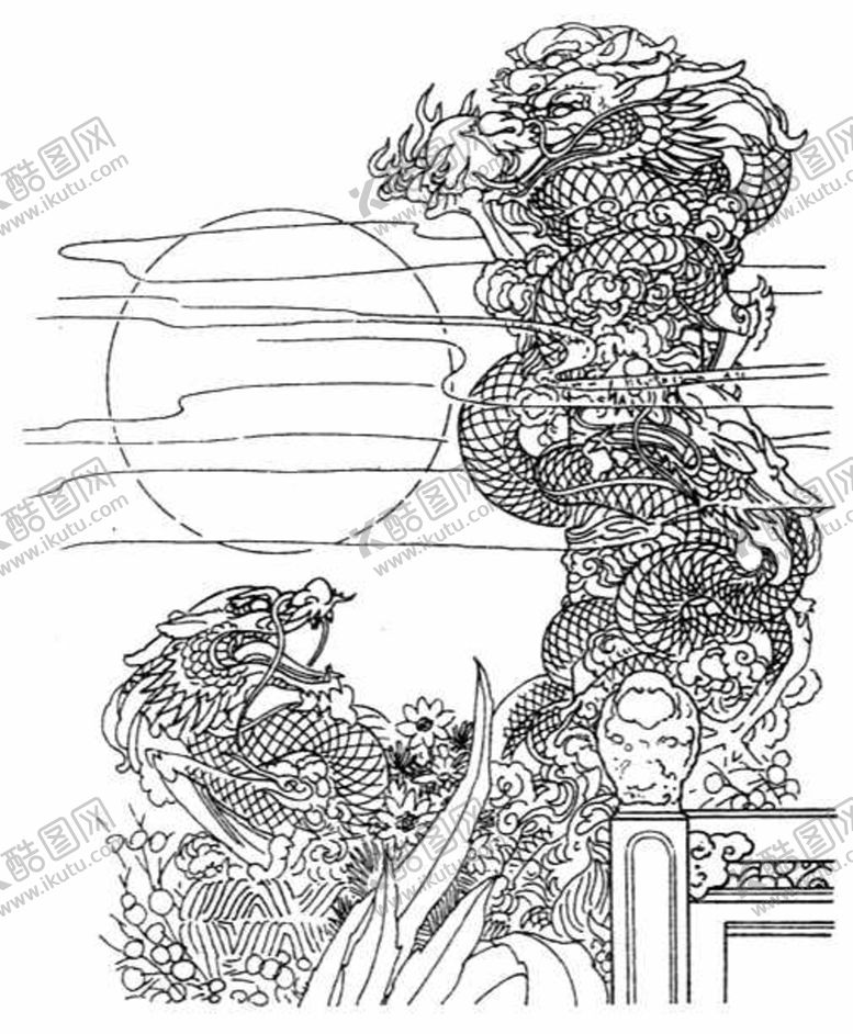 编号：59304609200302136980【酷图网】源文件下载-中式花边图案