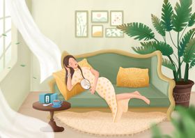 古典女性手绘女性