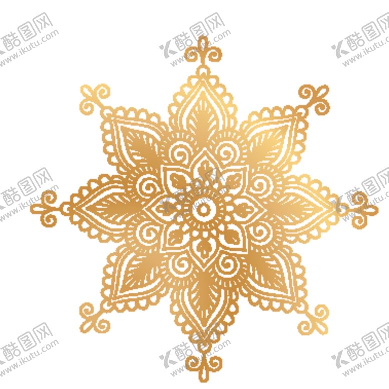 编号：59602610241110383360【酷图网】源文件下载-创意金色花纹图案设计