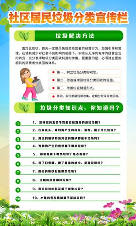 生态文明 垃圾分类展板