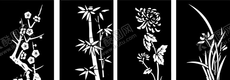 编号：29882810291544425797【酷图网】源文件下载-梅兰竹菊