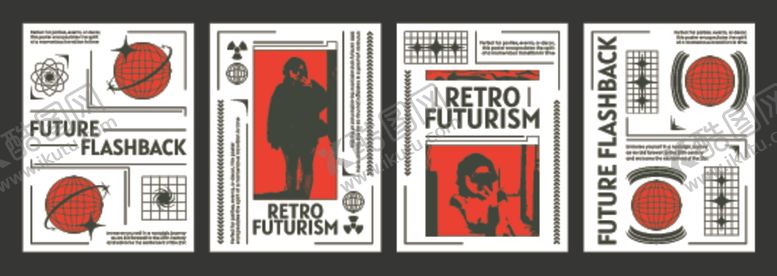 编号：78803604020112339608【酷图网】源文件下载-复古风格赛博朋克科幻海报