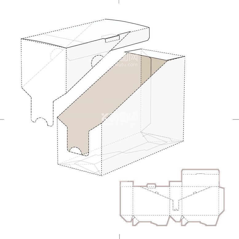 编号：76369611200930174377【酷图网】源文件下载-包装盒刀模