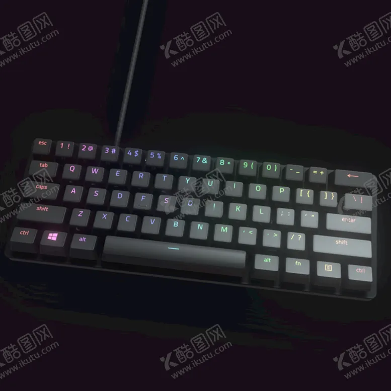 编号：14651001140546132397【酷图网】源文件下载-C4D模型游戏机械键盘