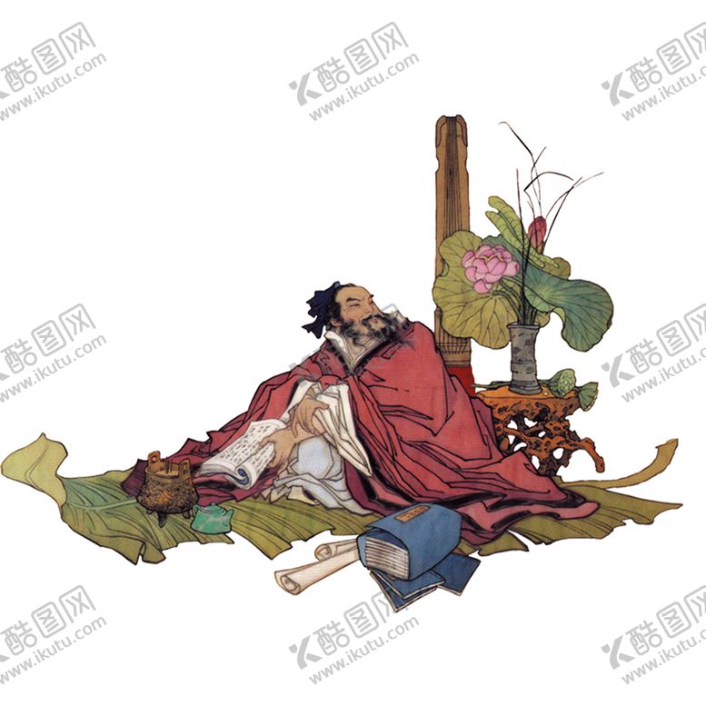 编号：66485610191530263158【酷图网】源文件下载-国学人物插画