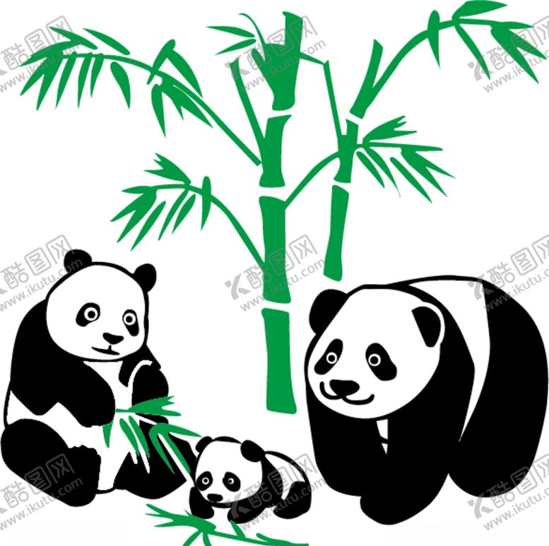 编号：22602105112332552648【酷图网】源文件下载-矢量熊猫