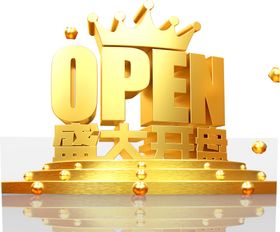 盛大开业字体字形图标图形主题