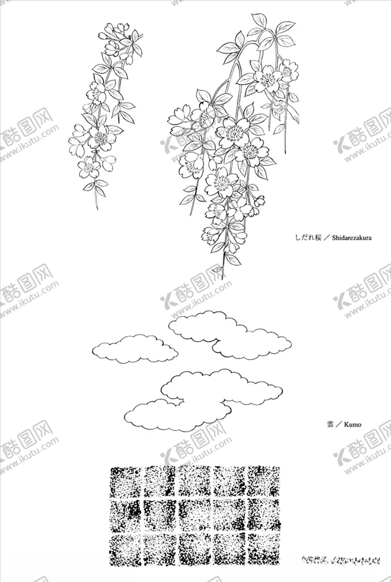 编号：38191307021754072044【酷图网】源文件下载-线描花朵