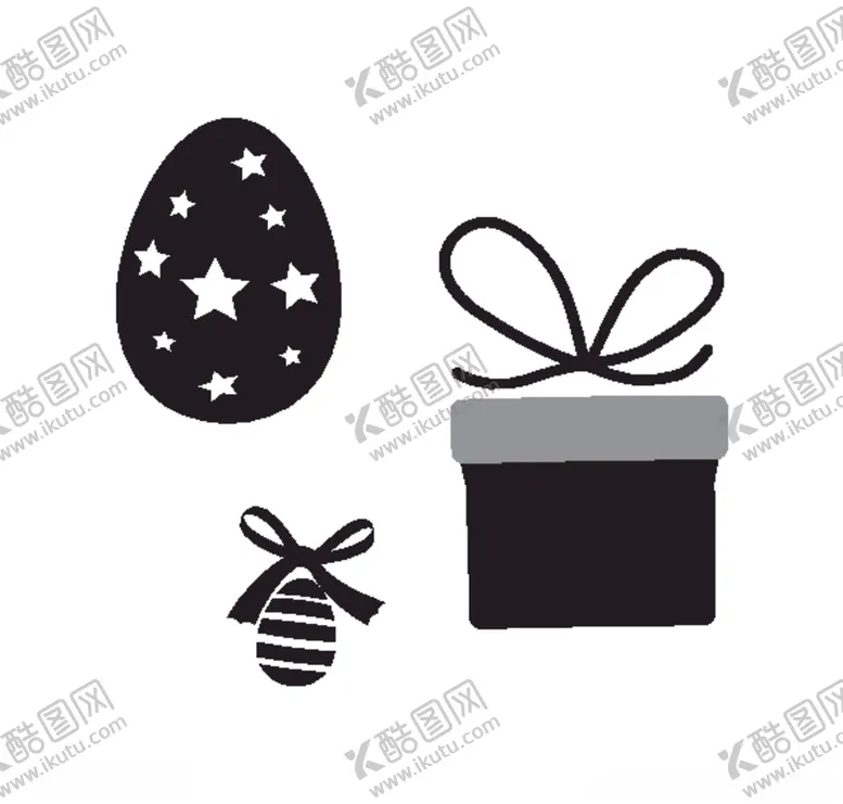 编号：46144909261518187442【酷图网】源文件下载-礼物彩蛋礼盒简笔画速写