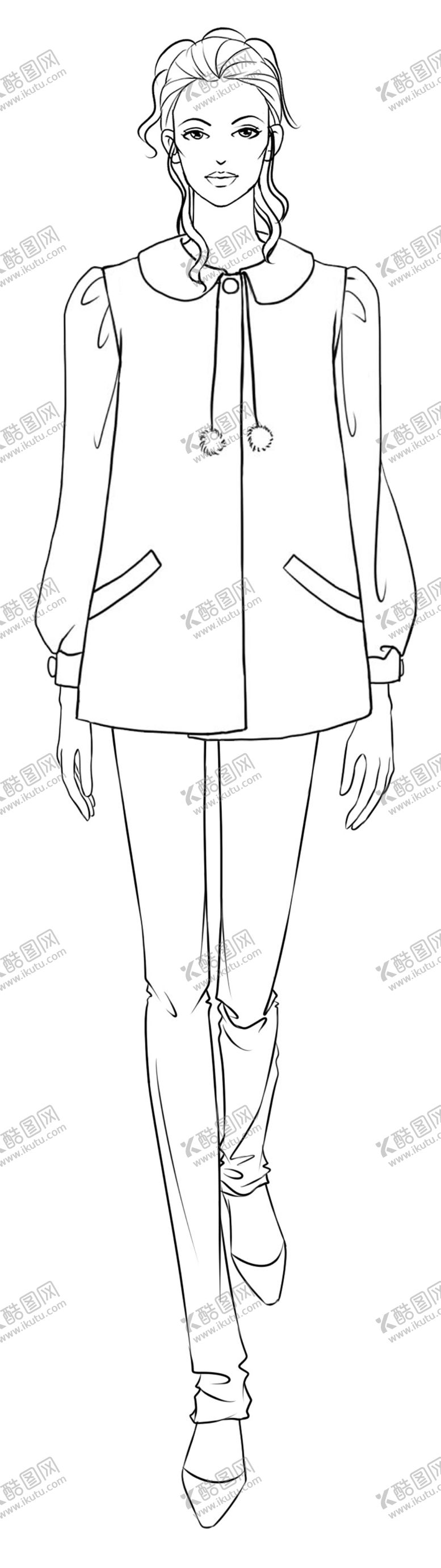 编号：65644809151510313441【酷图网】源文件下载-A形上衣手绘