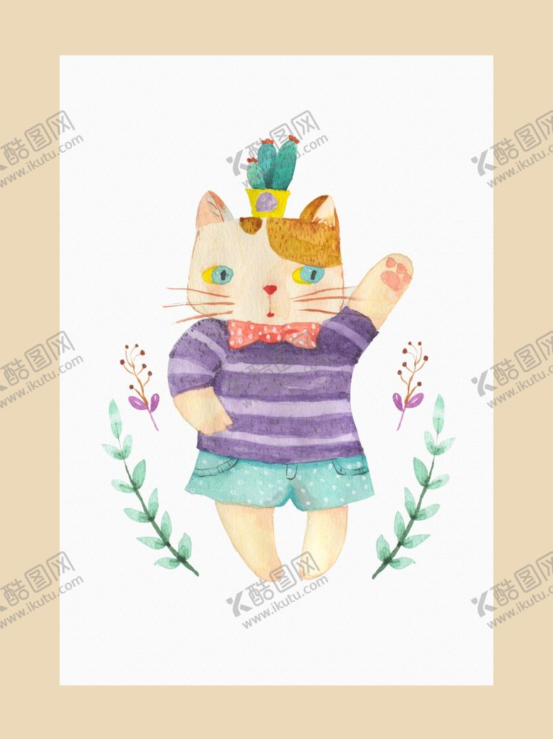 编号：16251209111500148371【酷图网】源文件下载-猫装饰画