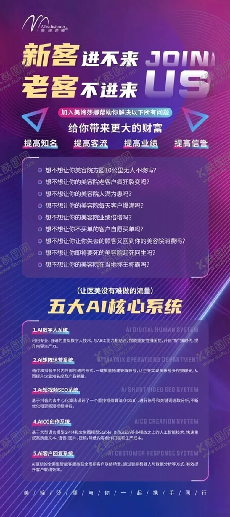 编号：80984312230208052492【酷图网】源文件下载-医美医疗招商合伙人易拉宝