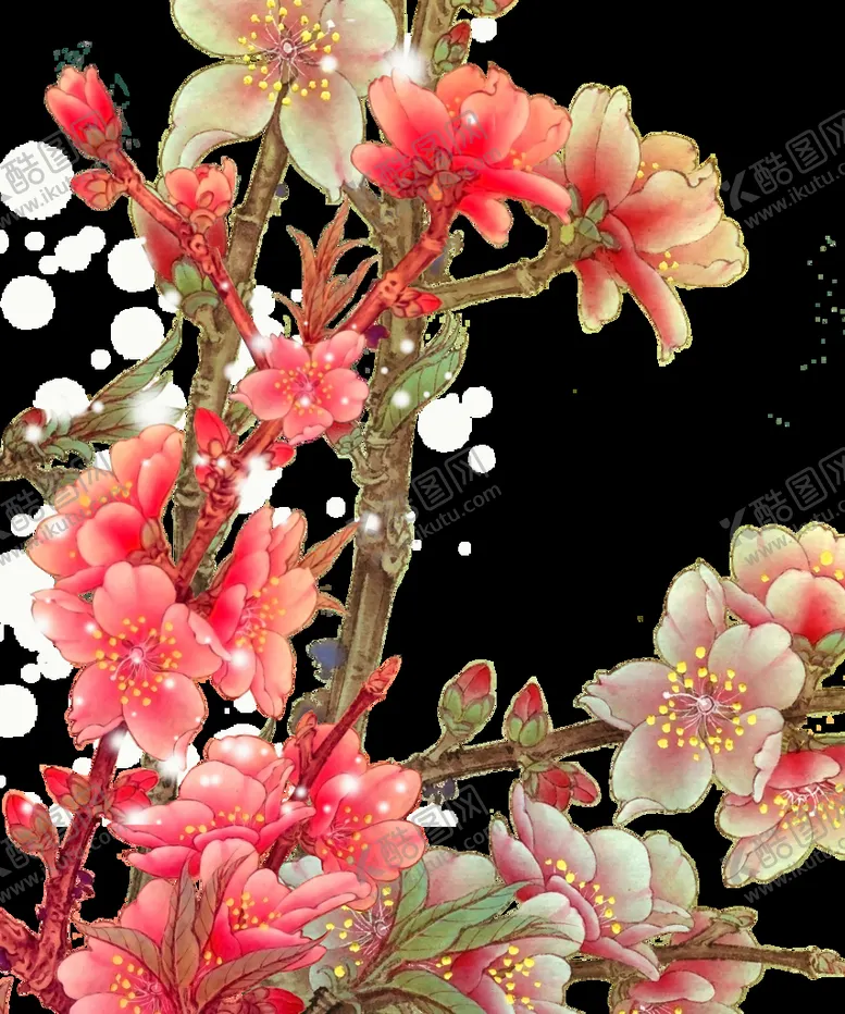 编号：59603110081254160485【酷图网】源文件下载-梅花桃花PNG 