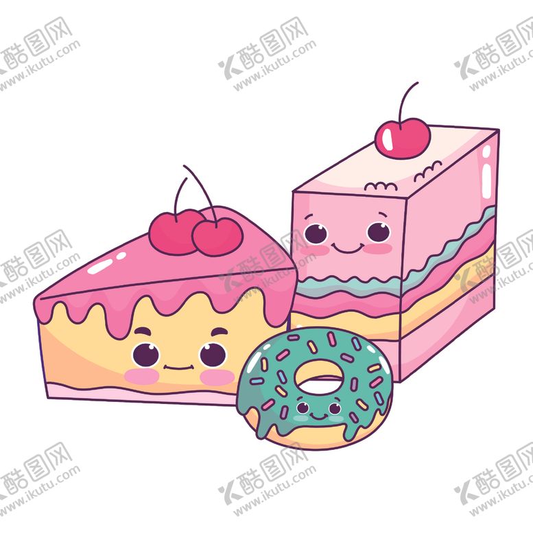 编号：33806507071227324332【酷图网】源文件下载-卡哇伊甜品