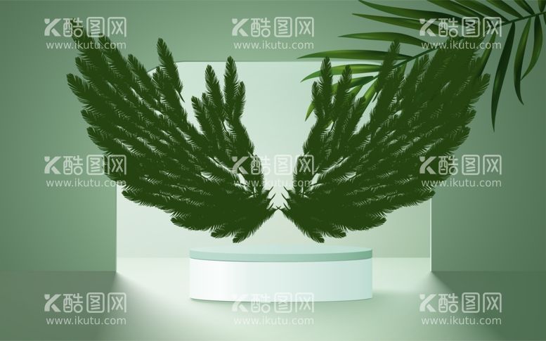 编号：23180002100055235765【酷图网】源文件下载-直播翅膀背景墙