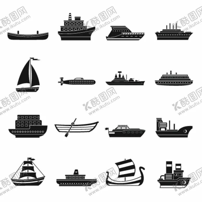 编号：10516911120434261597【酷图网】源文件下载-海上运输图标
