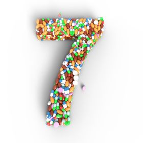 胶囊文字数字7