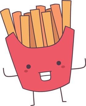 可爱食物卡哇伊AI设计素材表情