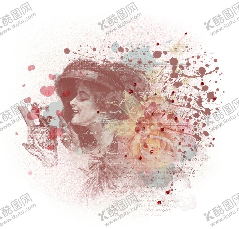 编号：60862509180245144405【酷图网】源文件下载-欧式复古花朵装饰