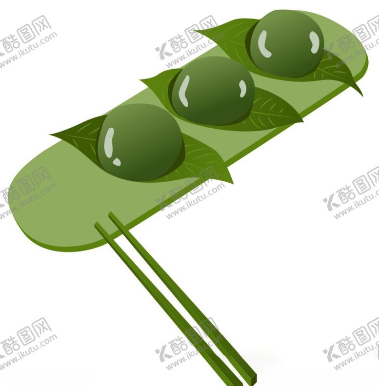 编号：81247111010110108486【酷图网】源文件下载-手绘青团插画图片