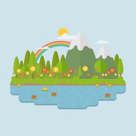矢量春天背景
