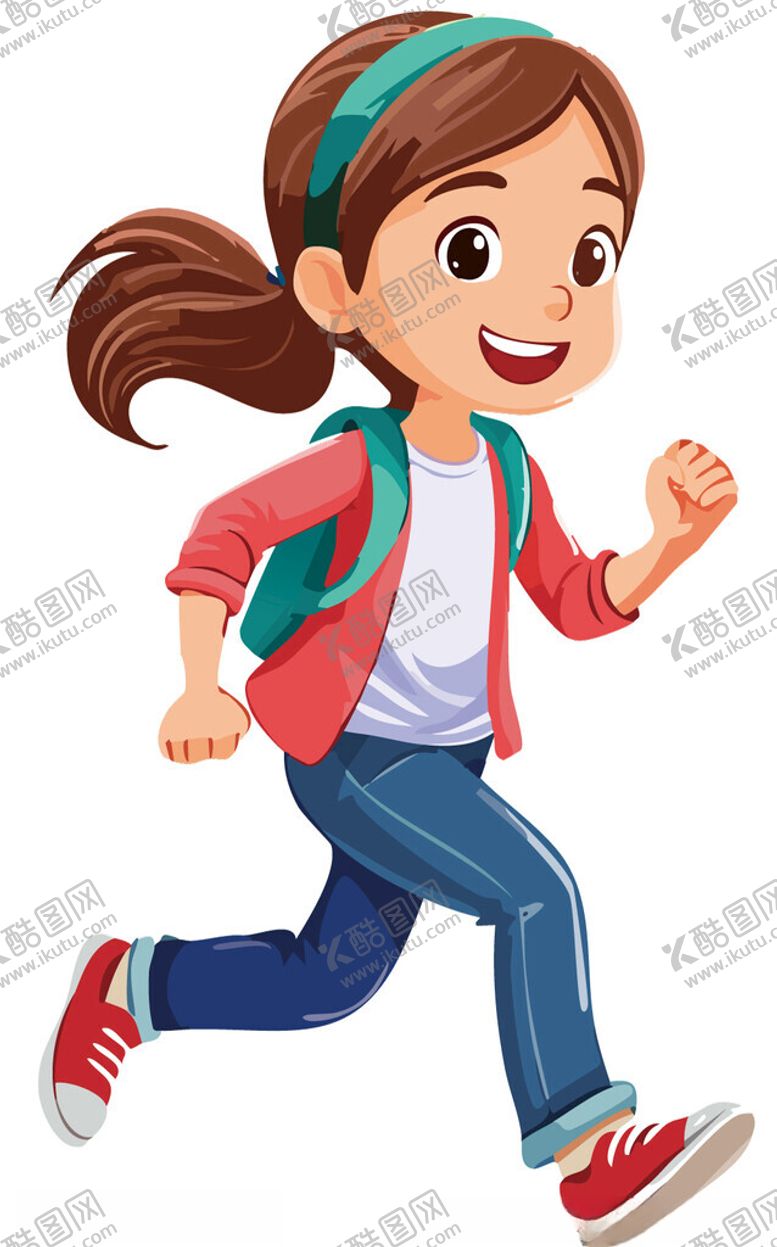 编号：44325701241404258457【酷图网】源文件下载-奔跑的小女孩2