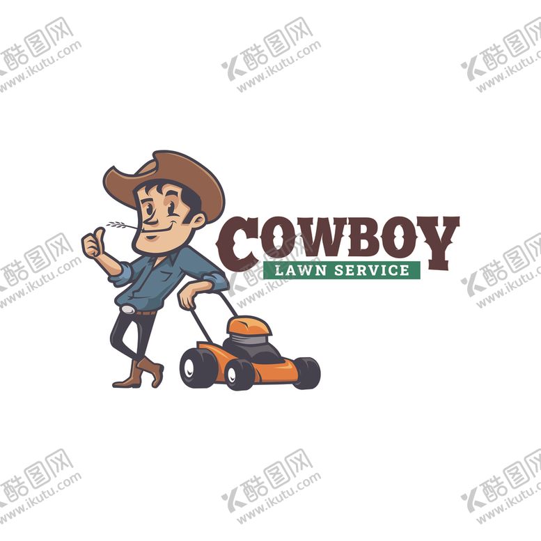 编号：20743009190726182415【酷图网】源文件下载-推除草机人物